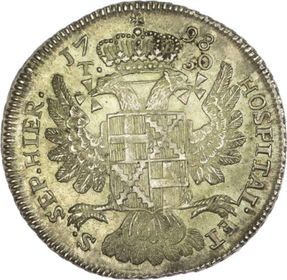 Malta, Ferdinand von Hompesch (1797-1798), silver 30 Tari, 1798