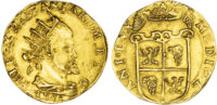 Italy, Milan, Philip II (1556-1598), gold Doppia, 1598