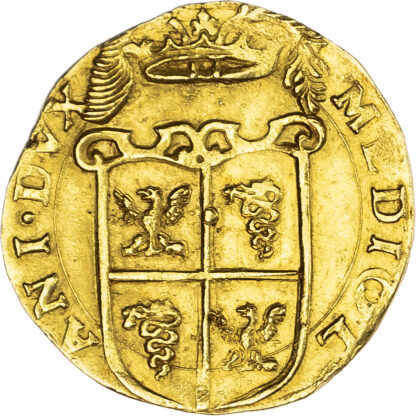 Italy, Milan, Philip II (1556-1598), gold Doppia, 1598
