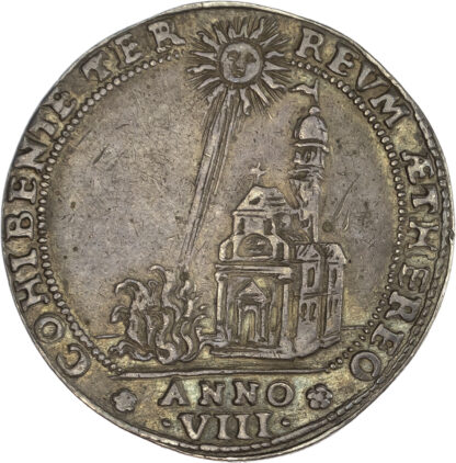 Italy, Venice, Francesco Molin (1646-1655), silver Osella, 1653 - rare
