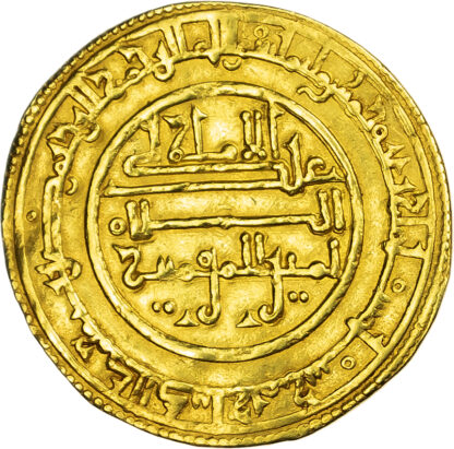 Almoravid, Ali b. Yusuf (AH 500-537 / 1107-1142 AD), gold Dinar - Murcia mint