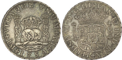 Peru (colonial), Ferdinand VI (1746-1759), silver 8 Reales, 1754