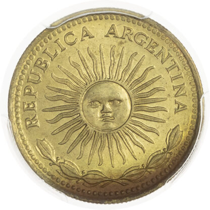 Argentina, Republic, aluminum-bronze Pattern Peso, 1975 - SP 64