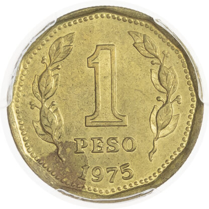 Argentina, Republic, aluminum-bronze Pattern Peso, 1975 - SP 64