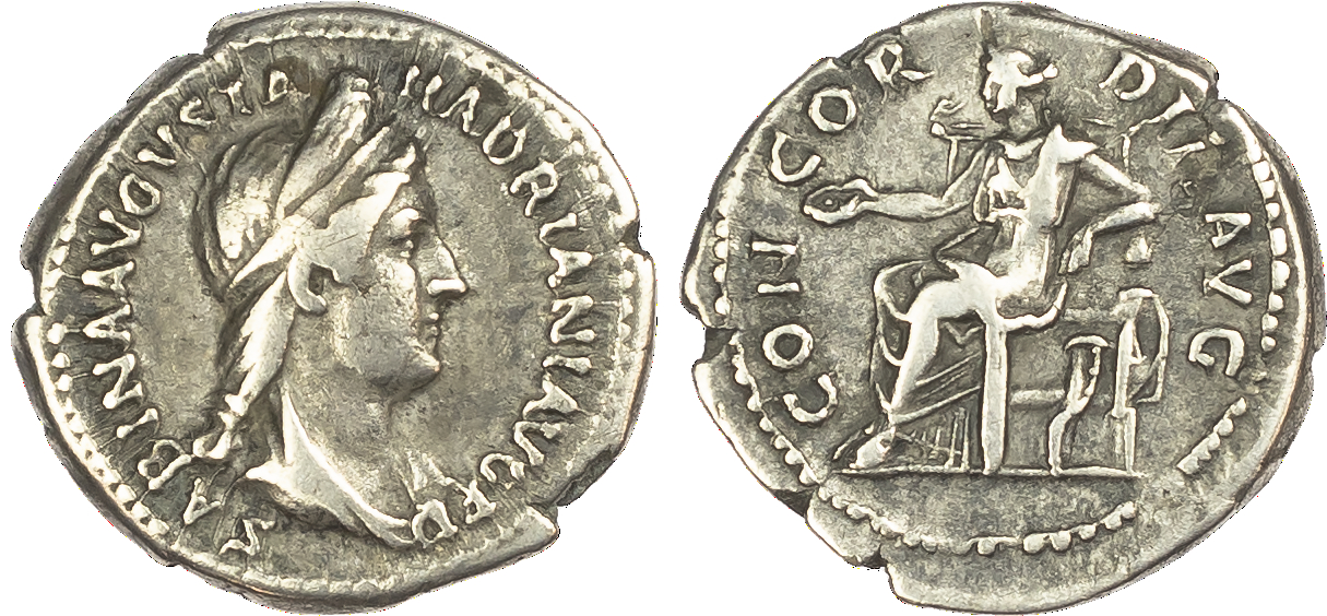 Sabina, Silver Denarius | Baldwin's