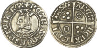 Spain, Barcelona, Pedro III (1387-1396), silver Croat