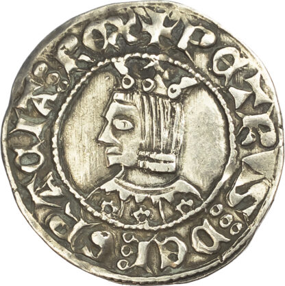 Spain, Barcelona, Pedro III (1387-1396), silver Croat