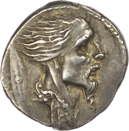L. Hostilius Saserna, Silver Denarius