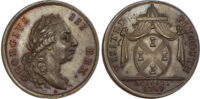 Devon, Plymouth, Visit of George III, Halfpenny / medalet 1797