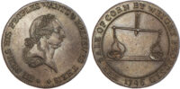 Gloucestershire, Badminton, David Arnot and John Jelly (Kempson mule) Halfpenny 1795