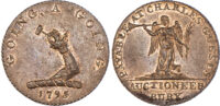 Suffolk, Bury St. Edmunds, Charles Guest, halfpenny, 1795