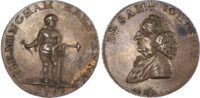 Warwickshire, Birmingham, Kempson’s mule Halfpenny, 1797