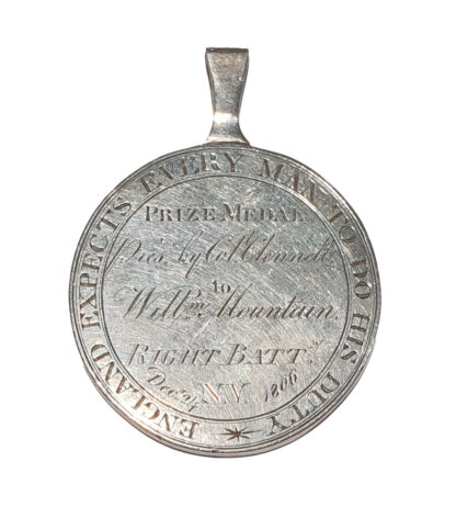 An Excessively Rare Newcastle Volunteers Prize Medal 1806 awarded to William Mountain 1 of only 3 known