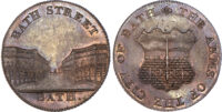 Somerset, Bath, Kempson’s Halfpenny, ND, Arms of the City of Bath