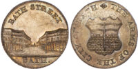 Somerset, Bath, Kempson’s Halfpenny, ND, Arms of the City of Bath