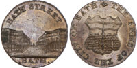 Somerset, Bath, Kempson’s Halfpenny, ND, Arms of the City of Bath