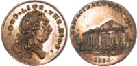 Sussex, Horsham. Skidmore’s mule Halfpenny 1705
