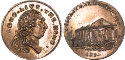 Sussex, Horsham. Skidmore’s mule Halfpenny 1705