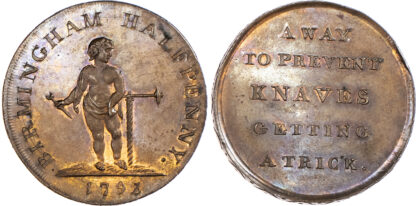 Birmingham, Kempson’s mule Halfpenny 1797
