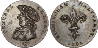 Warwickshire, Birmingham, Henry Biggs, Halfpenny, 1792