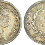 France, First Empire, Napoleon (1804-1815), silver Demi Franc, 1810