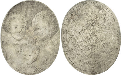 James I, Frederick V the Count Palatine, Silver Medal, 1616