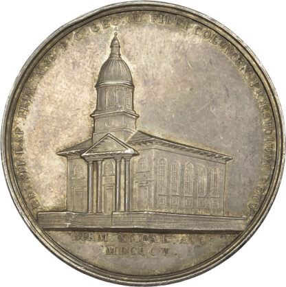 George III, Foundation of Christchurch, Birmingham, 1805, Silver Medal