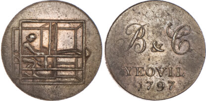 Somerset, Yeovil, William Brett and William Cayme, Halfpenny, 1797
