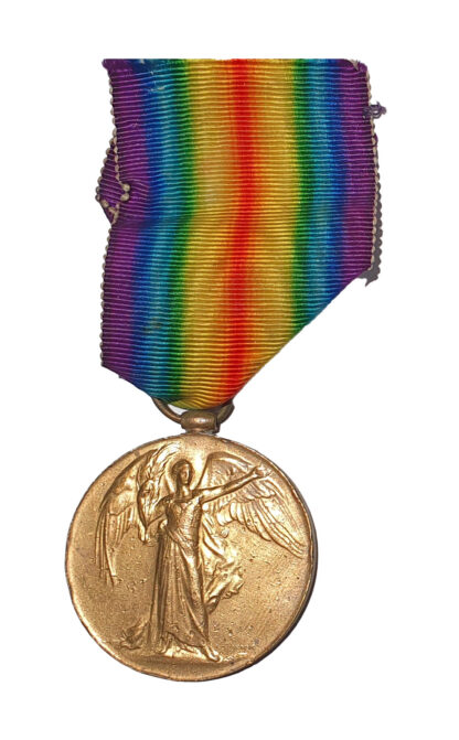 A Scarce Casualty Victory Medal awarded to 2nd Hand Robert Long