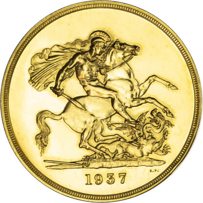 1937 George VI Proof Five Pounds - As Struck