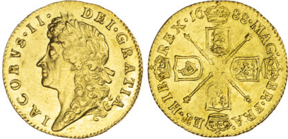 1688 James II Half Guinea Extremely Fine