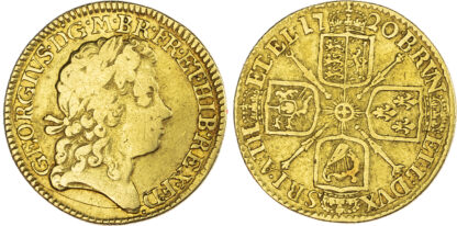 1720 George I Guinea Fourth Laureate Head