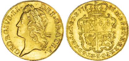 1736 George II Guinea Laureate Head GEF