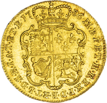 1736 George II Guinea Laureate Head GEF