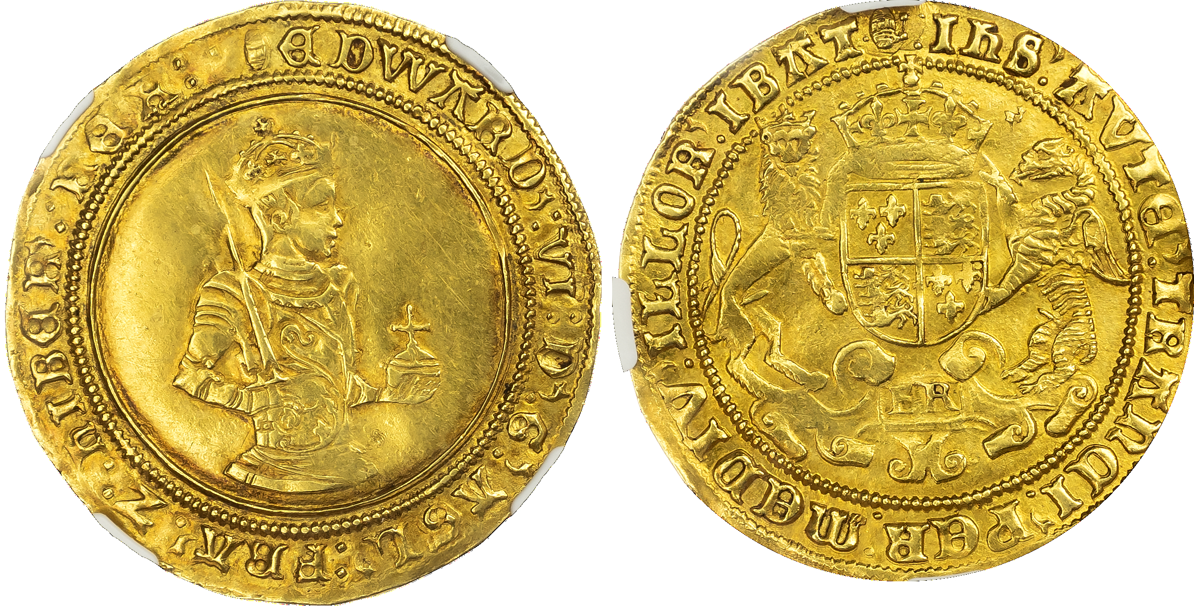 Edward VI Sovereign Third Period NGC AU53