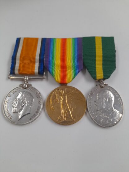 BWM Vic Medal TFEM Rifle Brigade & RE to Sapper Joseph Sheldon