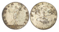 SWEDEN KARL XI PEACE OF SWEDEN GERMANY AND FRANCE, CAST SILVER MEDAL