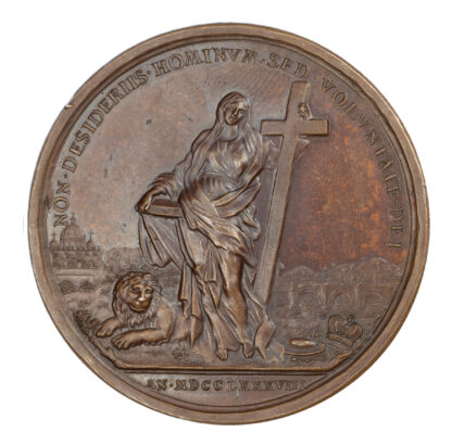 Jacobite, Death of Prince Charles III (The Young Pretender) AE Medal 1788