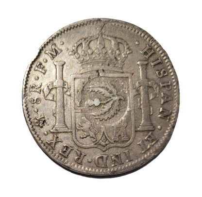 Scotland, Lanarkshire, Glasgow Thistle Bank, 4-Shillings 9-Pence, countermarked on Mexico City, 8-Reales, 1797