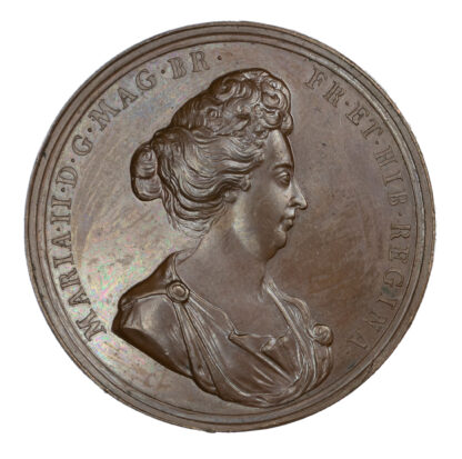 William III (1694-1702), Death of Queen Mary, 1694, Copper Medal