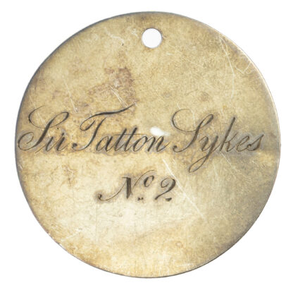 Yorkshire, Driffield Anglers Club, Sir Tatton Sykes No. 2, Silver Membership Token 1833