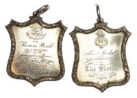 Scottish Border Peebles The Burgh School Silver Prize Medal 1832 to Thomas Wood