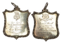 Scottish Borders Peebles The Burgh School, Silver Prize Medal 1829 to James Wood