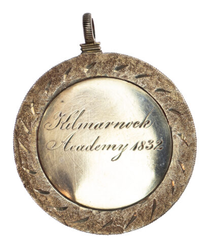 Scotland, Kilmarnock Academy, Silver Directors Prize Medal 1832 For English Grammar to Jean Finnie