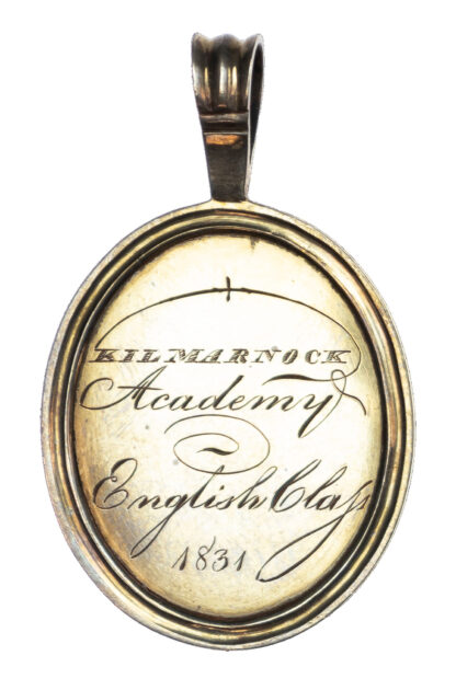 Scotland, Kilmarnock Academy, Silver Prize Medal 1831 for English to Archibald Finnie