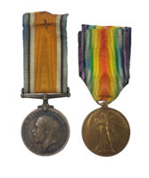 A 1918 Ypres Salient Casualty Pair to the Essex Regiment to Corporal Edward Rice