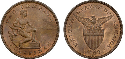 Philippines, bronze 1 Centavo, 1903 - MS 63