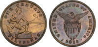 Philippines, bronze 1 Centavo, 1913 - MS 62