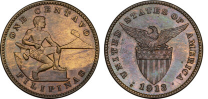 Philippines, bronze 1 Centavo, 1913 - MS 62