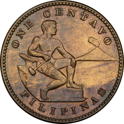 Philippines, bronze 1 Centavo, 1913 - MS 62